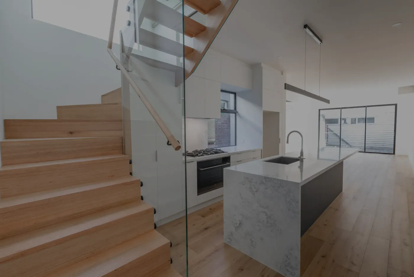 Timber staircase and joinery in open-plan renovation — Nicon Built