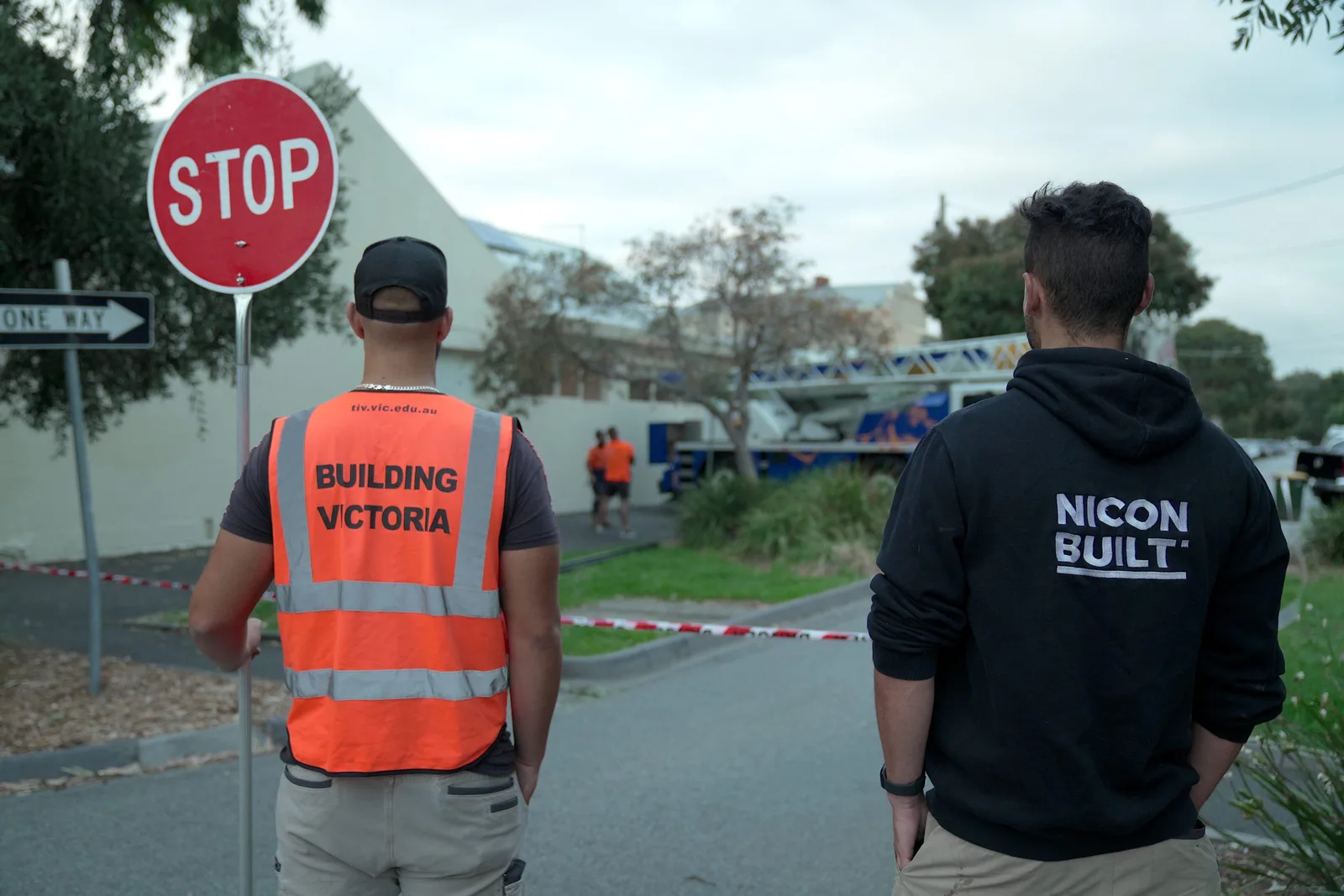 Nicon Built team on site coordinating a build