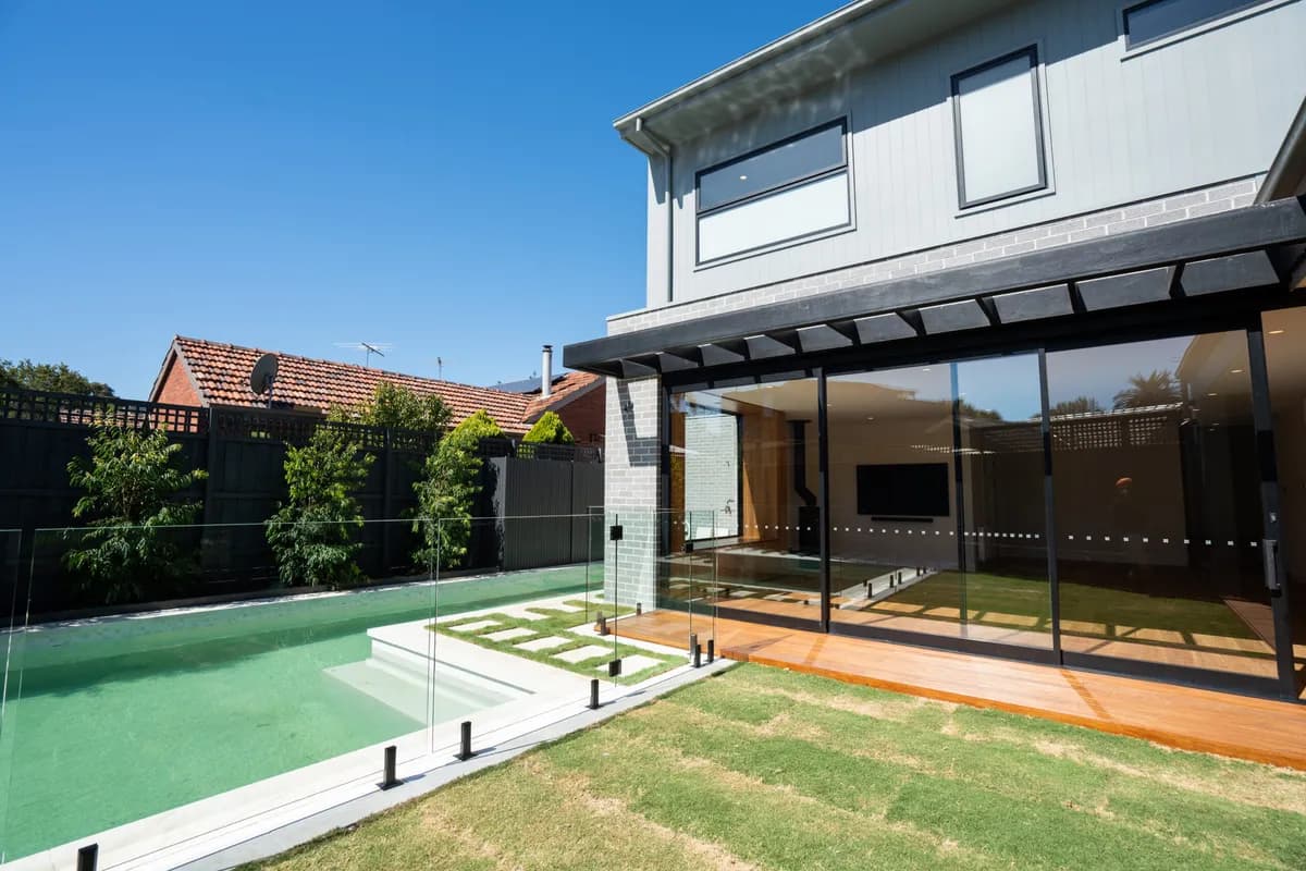 Modern home extension with pool, Brighton — completed by Nicon Built