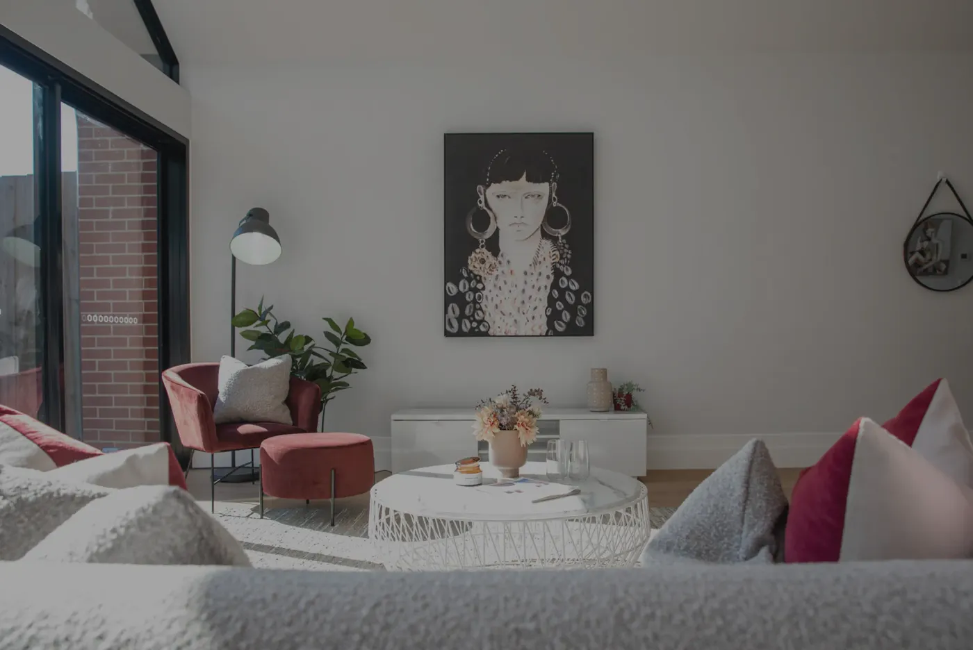 Clean living room after end-of-job clean — Nicon Built