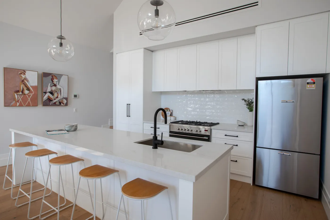 Kitchen gleaming after post-renovation clean — Nicon Built