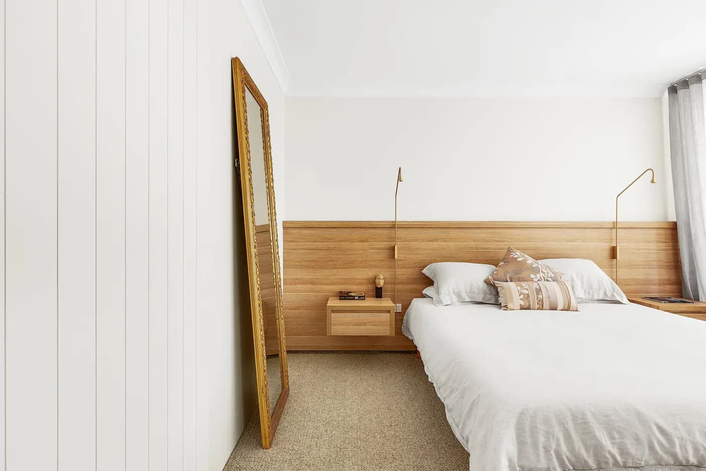 Heritage bedroom with VJ panelling restored — Nicon Built