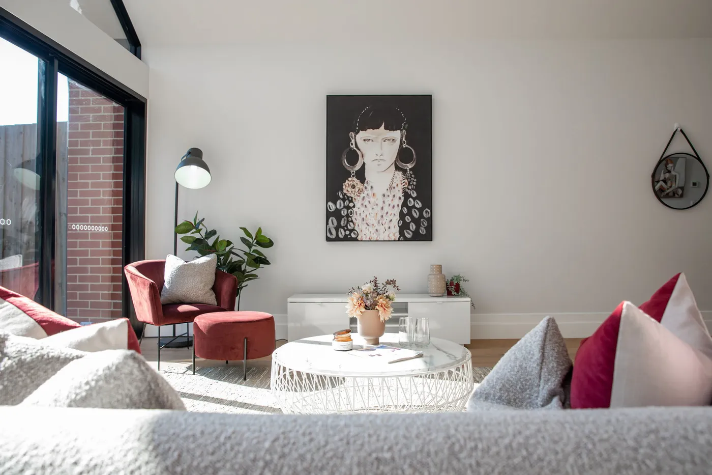 Heritage living room overlooking courtyard — Nicon Built